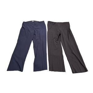 (2) Style & Co. Pull On Pants Light Stretch Back Pockets Size 14S Black & Navy